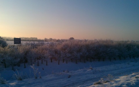 winter scene in Lincolnshire