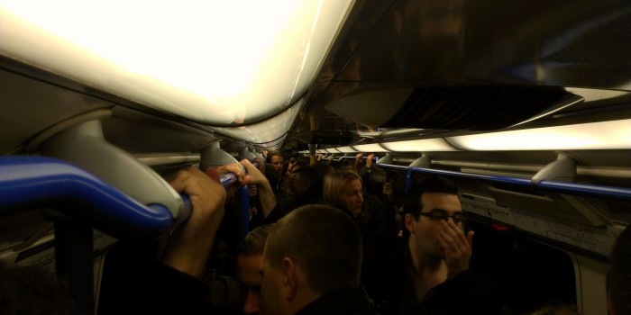Crowded tube – London Underground