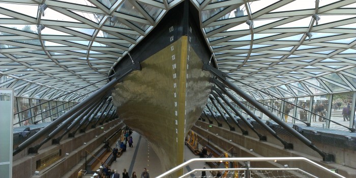 Cutty Sark seen from below