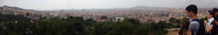 top of parc guell