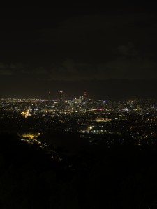 A moonless night in Brisbane, Australia