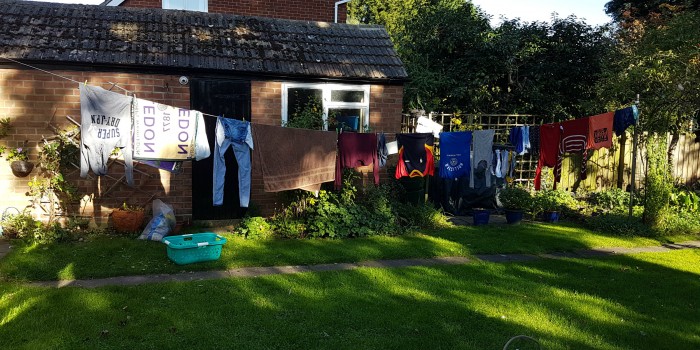 A line of clothes