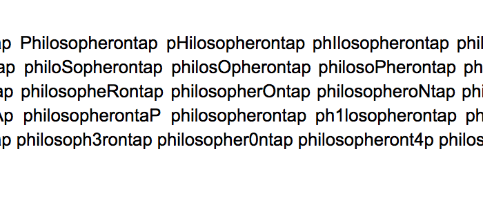 philosopherontap the options