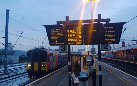 train at Newark Northgate