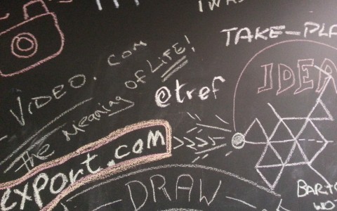 blackboard at Google campus