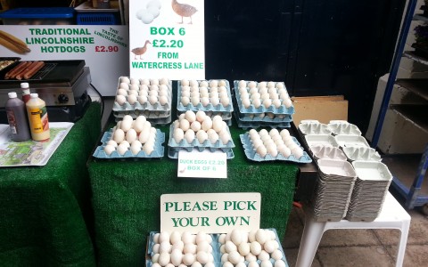 duck eggs in Lincoln market